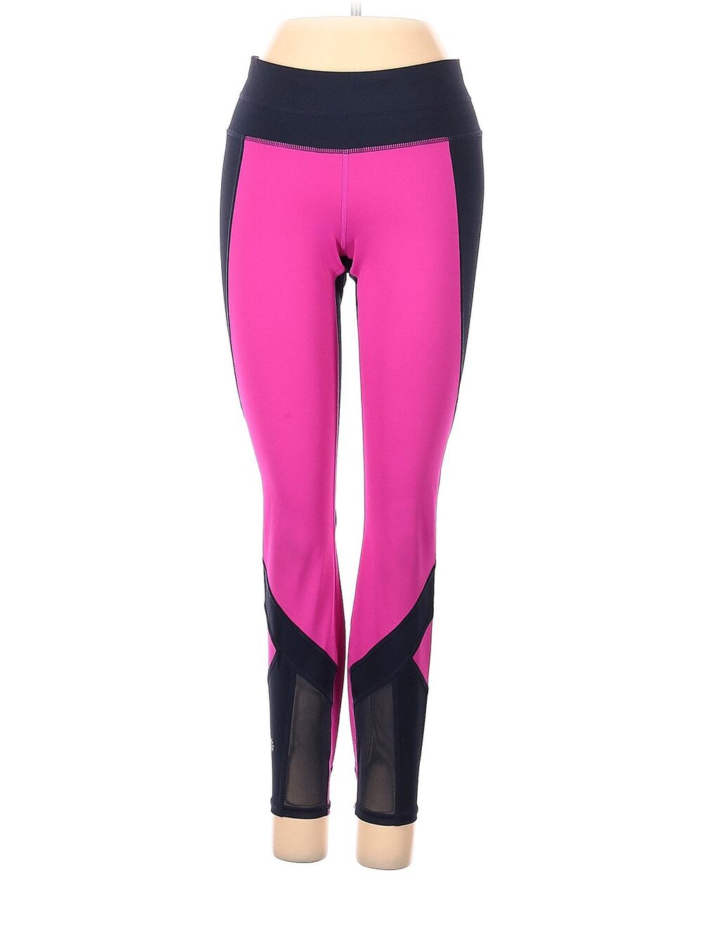 Athleta Pink Blue Colorblock Sonar Leggings Size XS Extra Small Athletic